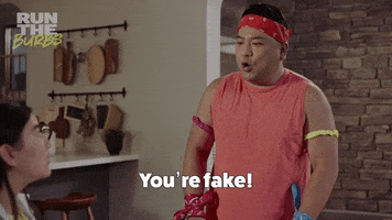 Comedy You Are Fake GIF by Run The Burbs