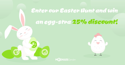 Join our egg-citing Easter Discount Hunt and spot your own 25% discount!